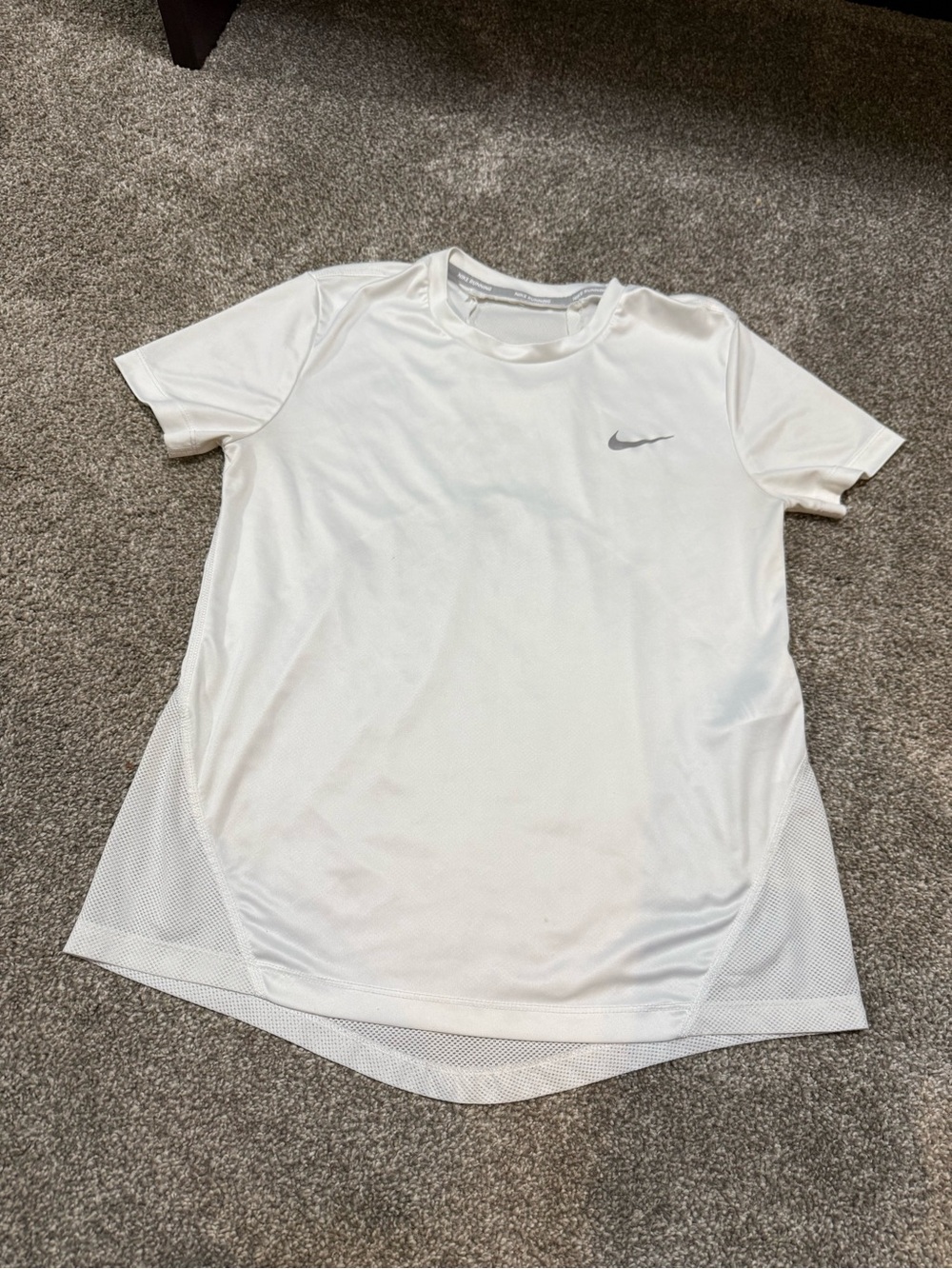 $5 for $20 min order ! Nike White Short-Sleeve Dri-FIT Women's Active Tee